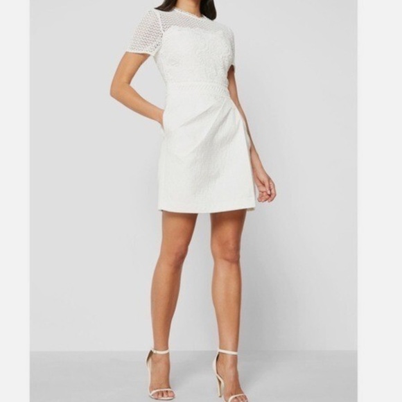 Reiss Freyda Short Sleeve Lace Dress Size 12 PLEASE READ - Picture 3 of 16